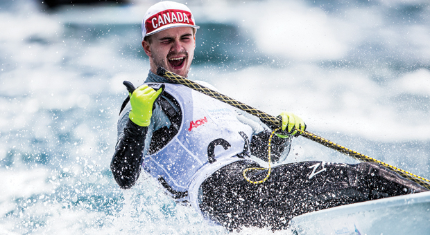 Matti Muru at the Youth Sailing World Championships.