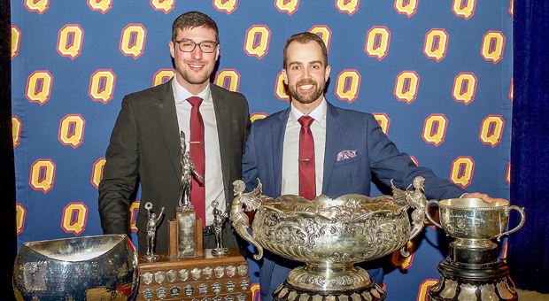 Kevin Bailie (left) and Spencer Abraham (right).