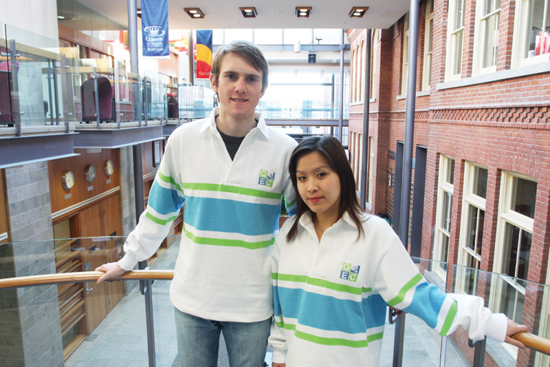 Co-chairs Daniel Farewell and Katherine Wong Too Yen say the Queen’s Entreprenurial Competition has a top judge-to-competitor ratio.