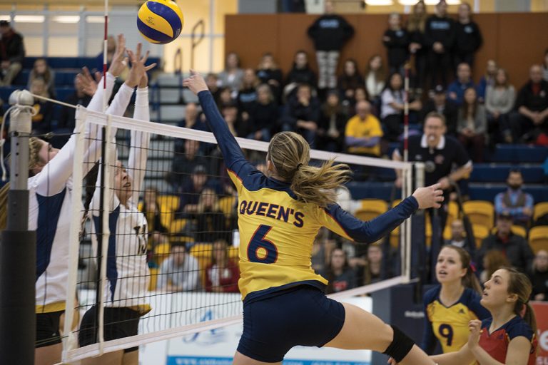 Outside hitter Shannon Neville tallied 10 kills in the Gaels’ straight-set win over Ryerson.