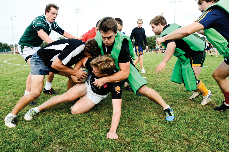 Men’s rugby prepared for the McMaster Marauders on Wednesday.