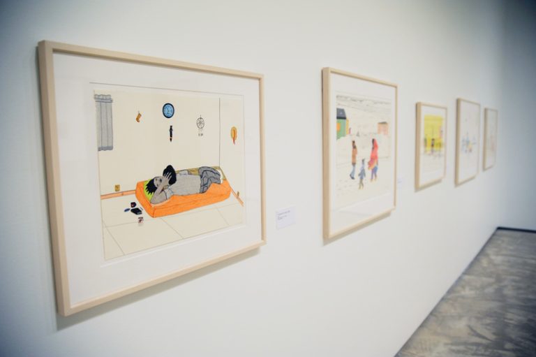Before entering the exhibit there’s a warning sign telling audiences of the explicit content seen in the pictures