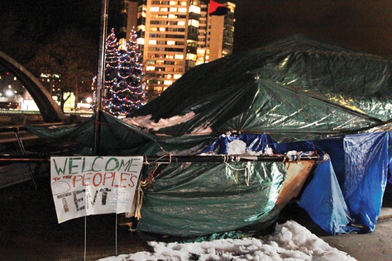 A motion to be discussed at Kingston city council on Dec. 6 proposes the eviction of occupiers in Confederation Park.