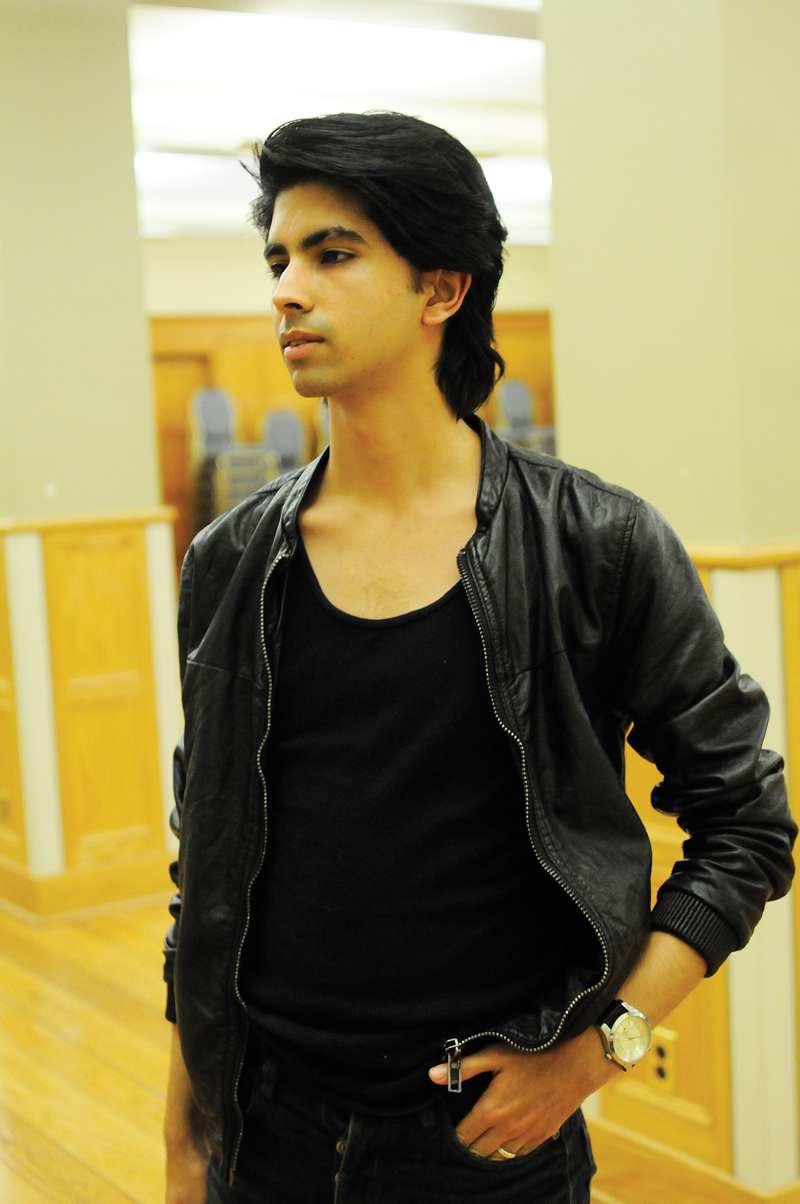 Vogue model Dharma Bhullar practices his routine for Hemani Kamdar’s scene on Monday night.