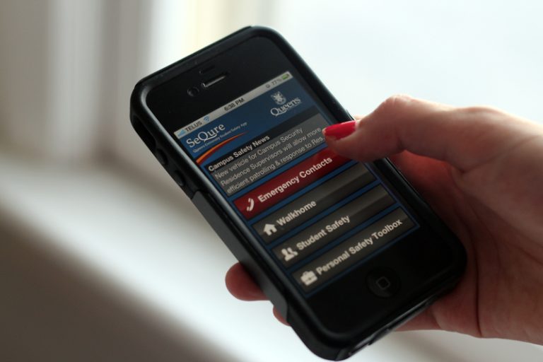 The free SeQure app is currently available for iPhone and Android. A Blackberry-compatible version will be released later this month.