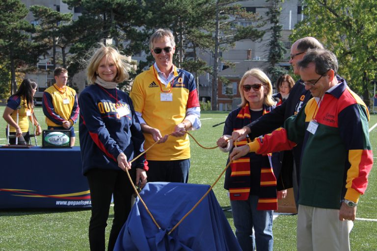 Queen’s celebrated the grand opening of Nixon Field on Saturday.