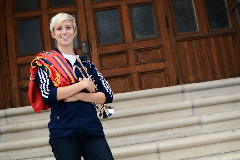 Jackie Tessier has gone to great lengths to balance her soccer career and passion for music. This year