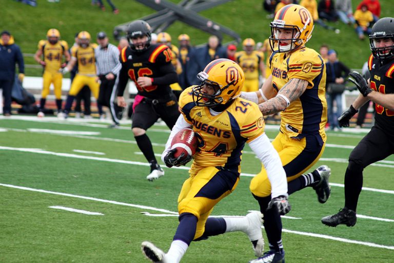 Defensive back TJ Chase-Dunawa scored on a 34-yard punt return late in the second quarter against Guelph.