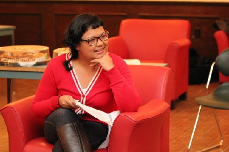 About eight students attended the forum discussion hosted by Soul Food. Speaker MaryAnne Laurico has held similar forums six times this year.