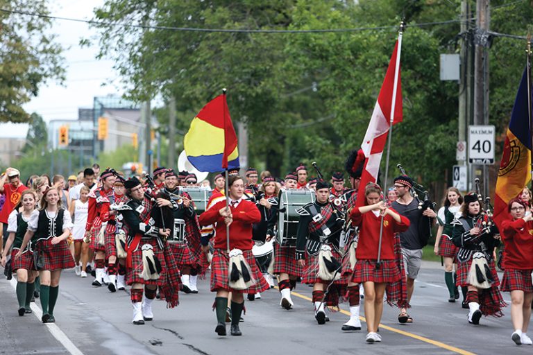 Queen’s Bands was established in 1905 and plays at numerous school events.
