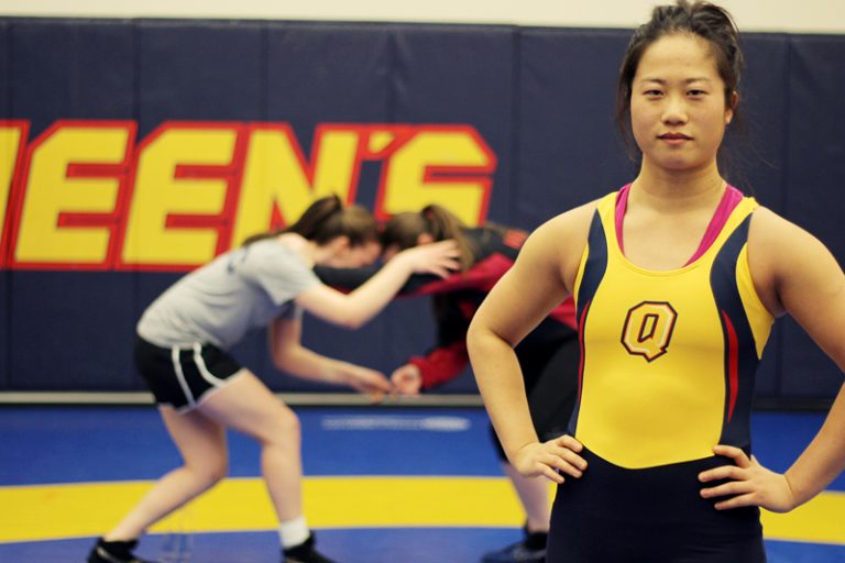 Third-year wrestler Yi Quan placed fourth in the women’s 63 kg division at the OUA championships