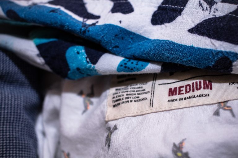 Clothes made in Bangladesh are cheap