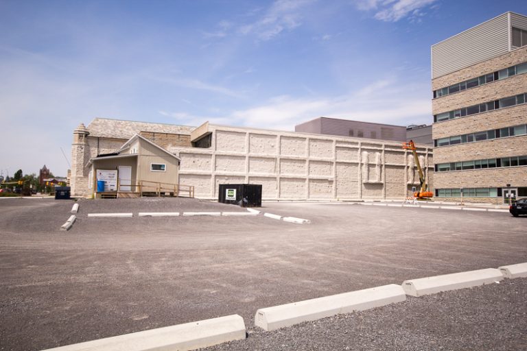 The lot at Union and Division Streets has lied empty since Jock Harty Arena