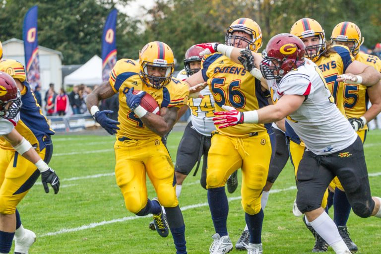 Queen’s scored 30 unanswered points in their 37-23 regular-season win over Guelph on Oct. 19.