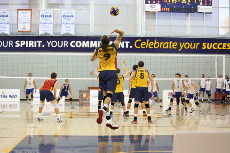 Outside hitter Philippe Goyer led the Gaels with 16 kills in the two games.