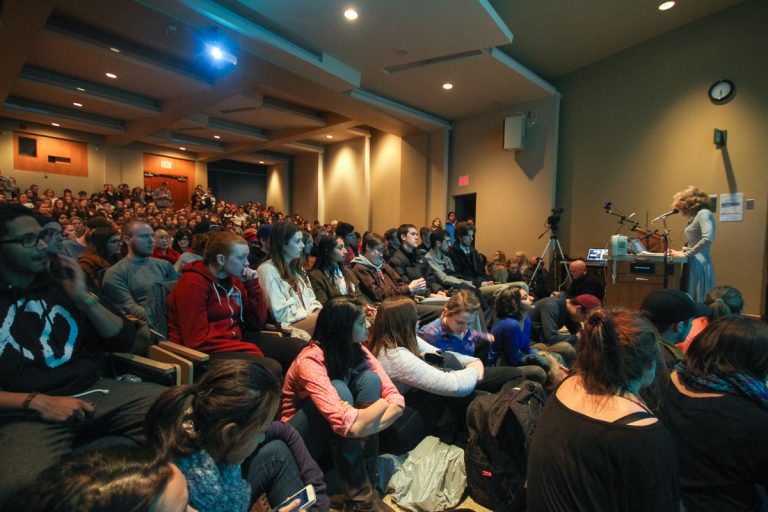 The Men’s Issues Awareness Society hosted a talk by professor Janice Fiamengo in March.