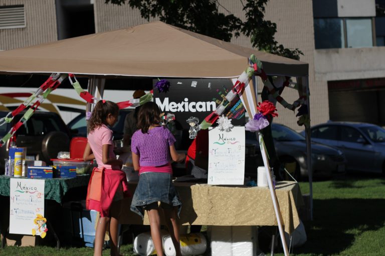 The Mexican Pavilion community booth at Sunday's Multicultural Arts Festival.