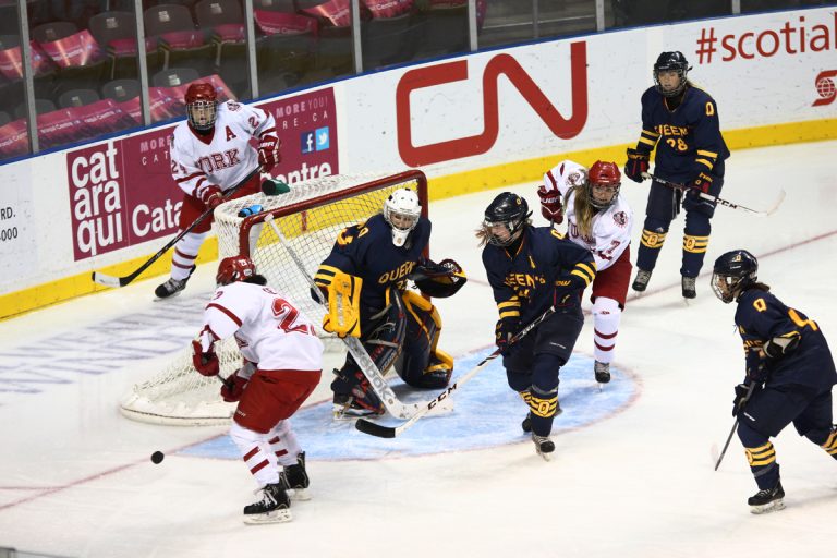 Netminder Caitlyn Lahonen made 23 saves on the way to her first shutout of the year.