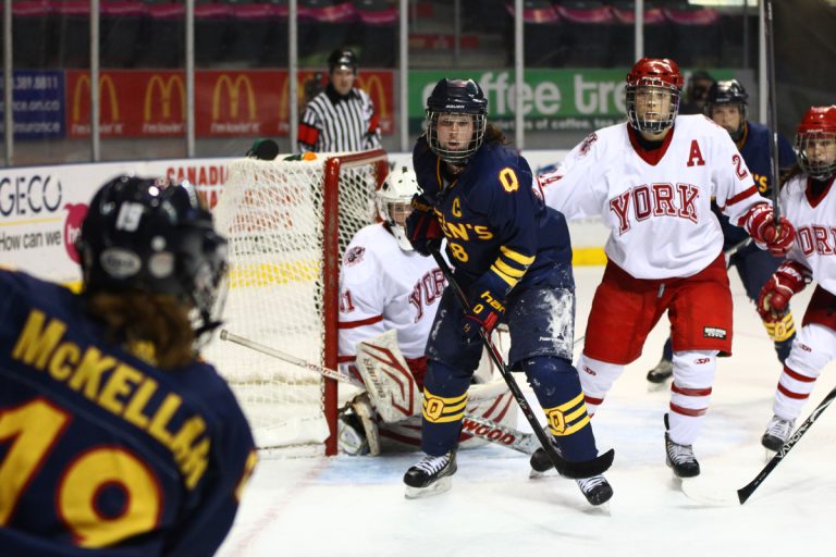 Captain Shawna Griffin (18) is tied for the team lead in points this year