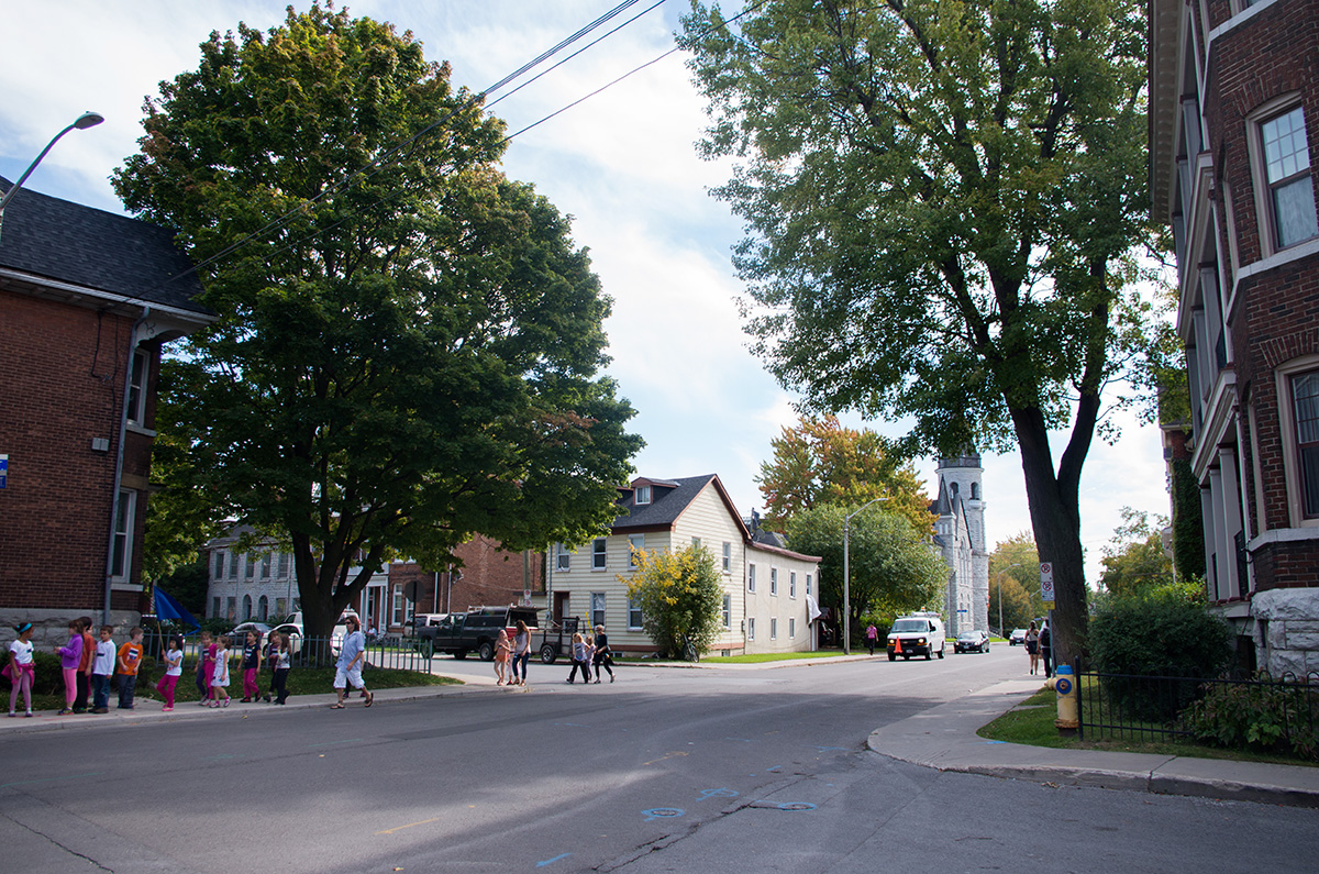 The corner of Barrie and William Streets.