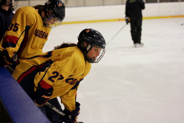 While she was with the Laurier Golden Hawks