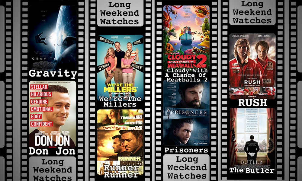 Eight films currently in theatres to see over the long Thanksgiving weekend.