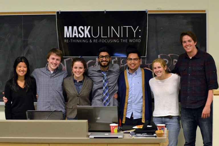 Students who organized Saturday’s Maskulinity summit.