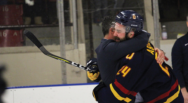 Spencer Abraham (right) and Brett Gibson (left).