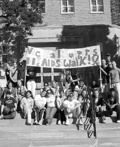 The AIDS/HIV walk raised $3