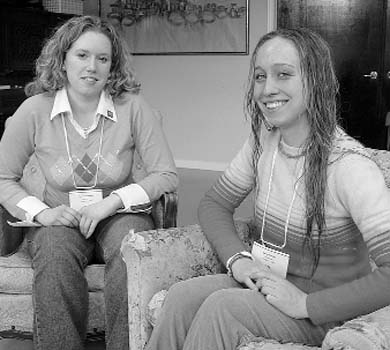 Blood Team members Martha Baldwin and Sara Porisky
