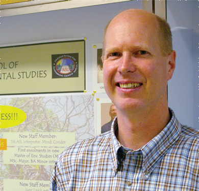 Brian Cumming of the School of Environmental Studies.