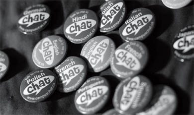 The Chat program started out with only 500 buttons. Today