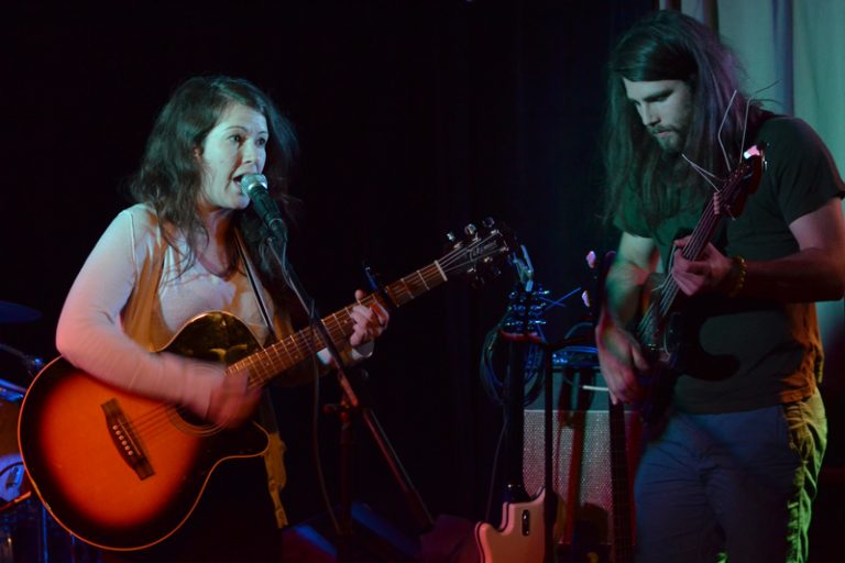 Both Lonnie in the Garden (left) and Wild Domestic (right) brought a guttural sound to their performances on Sunday.