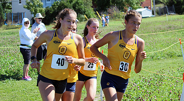 Rookie Brogan MacDougall (right) won the women’s race by 31 seconds.