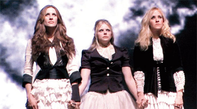 The Dixie Chicks on the set of their video for the unapologetic “Not Ready to Make Nice.”