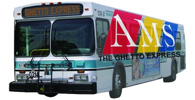 The new Student Circuit bus was initially nicknamed the “Ghetto Express.”