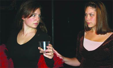 Two cast members swill their emotions in Ghost of the Tree