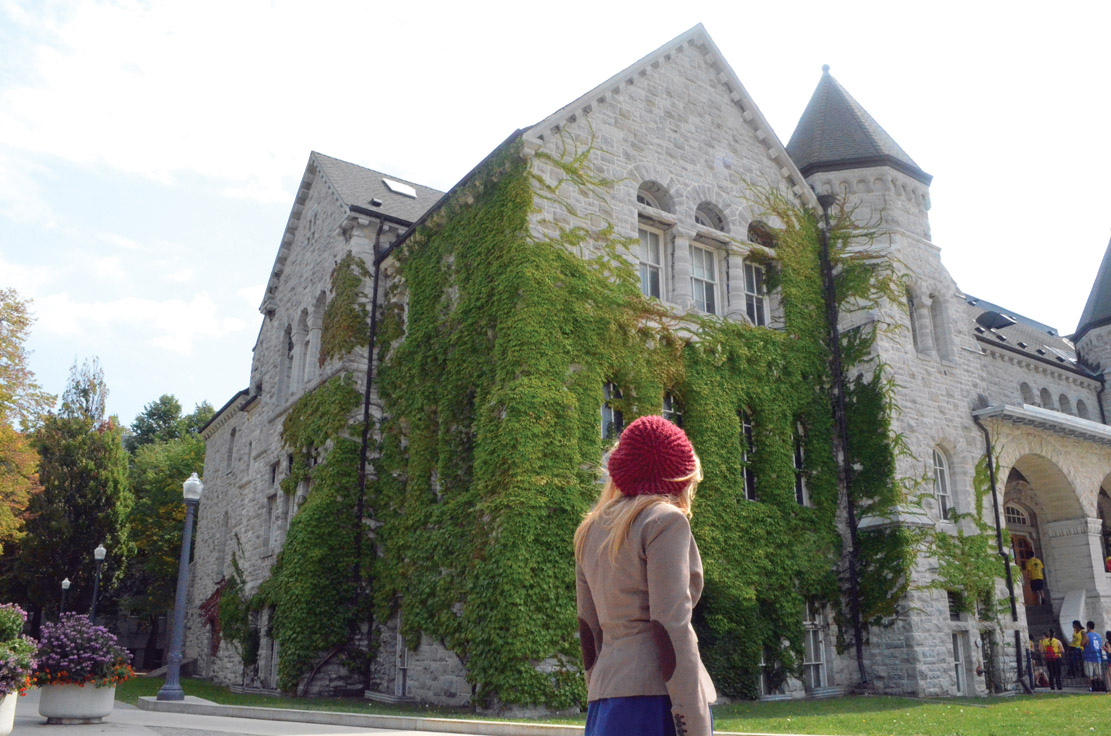 Queen’s University attracts some private school students for its smaller size and sense of tradition.