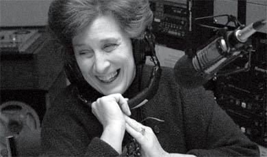 Hitchcock pre-records her radio show