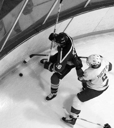 Winger Jamie Brock was watched closely Friday night.