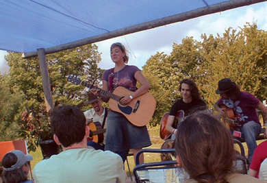 Festival goers take in Queen’s graduate Jill Barber’s set at the second annual Shelter Valley Folk Festival held in Grafton