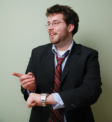 Jim Robinson balances life as a student with his on-stage persona as a standup comedian.