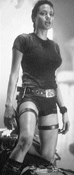Jolie with her guns.