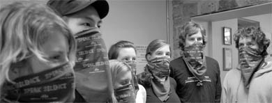 Members of Journalists for Human Rights took a 24-hour vow of silence to raise funds and create human rights awareness.