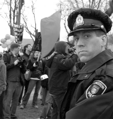 The Kingston Coalition Against Poverty staged a protest on MPP John Gerretsen’s front lawn.