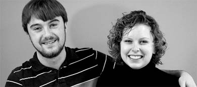 VP candidate Kyle Abrey and presidential candidate Lindsay Duncan