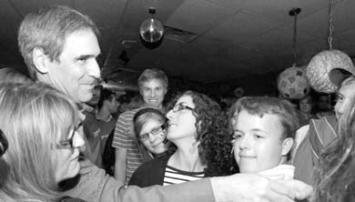 Liberal leadership candidate Michael Ignatieff greets young Liberals at a kick-off for his youth campaign in Montreal Saturday.