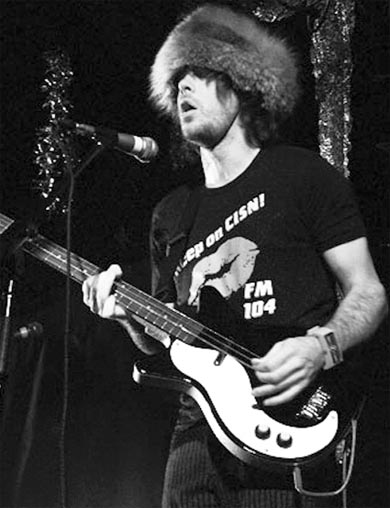 Bassist/vocalist Lyle Bell perpetuates a Canadian stereotype with a big fur hat.