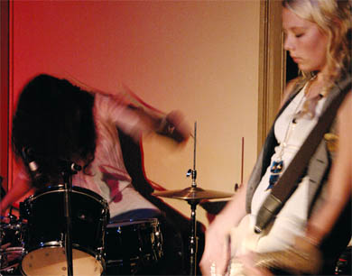 Magneta Lane played a short 30-minute set at Clark last Wednesday.