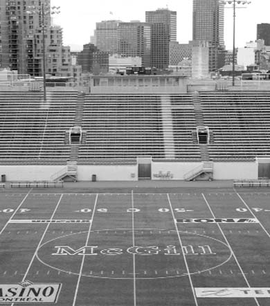McGill’s stadium sits empty after football season cancellation.